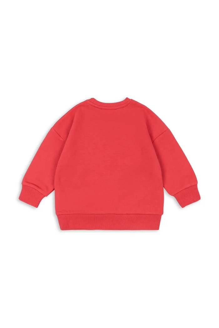 Detská mikina Konges Sløjd LOU SEQUIN SWEAT SHIRT OCS KS103862.9BYA červená AW25