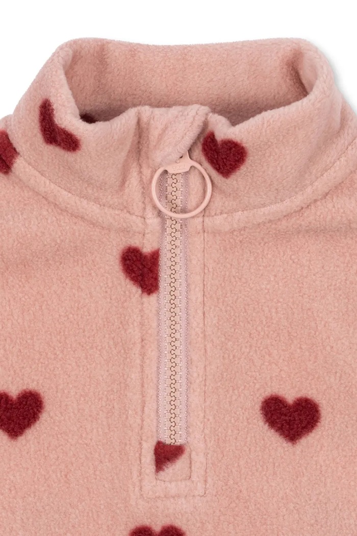 Dziewczynka Konges Sløjd bluza dziecięca TAVI FLEECE SWEATSHIRT GRS KS101301.G.9BYA różowy