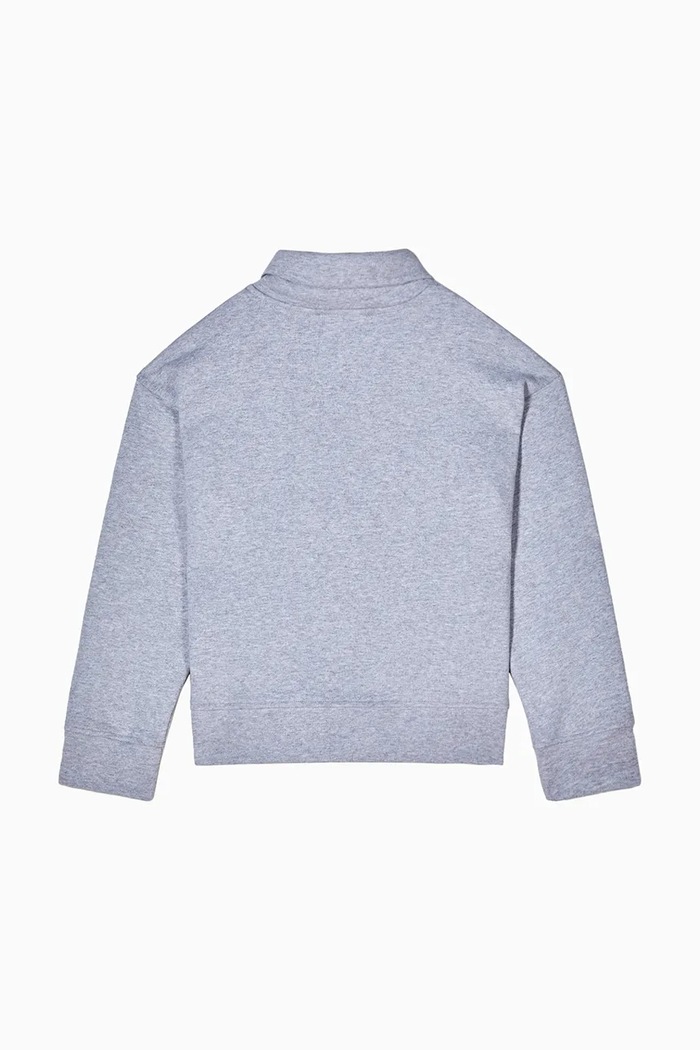 Detská bavlnená mikina Patrizia Pepe J315 7M0931 sivá AW25