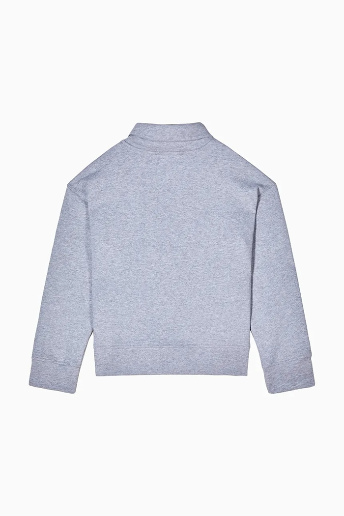 Detská bavlnená mikina Patrizia Pepe J315 7M0931 sivá AW25