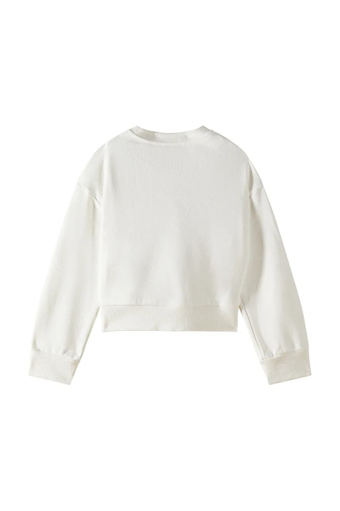 Patrizia Pepe bluza bawełniana dziecięca J315 7M0932 biały SS26