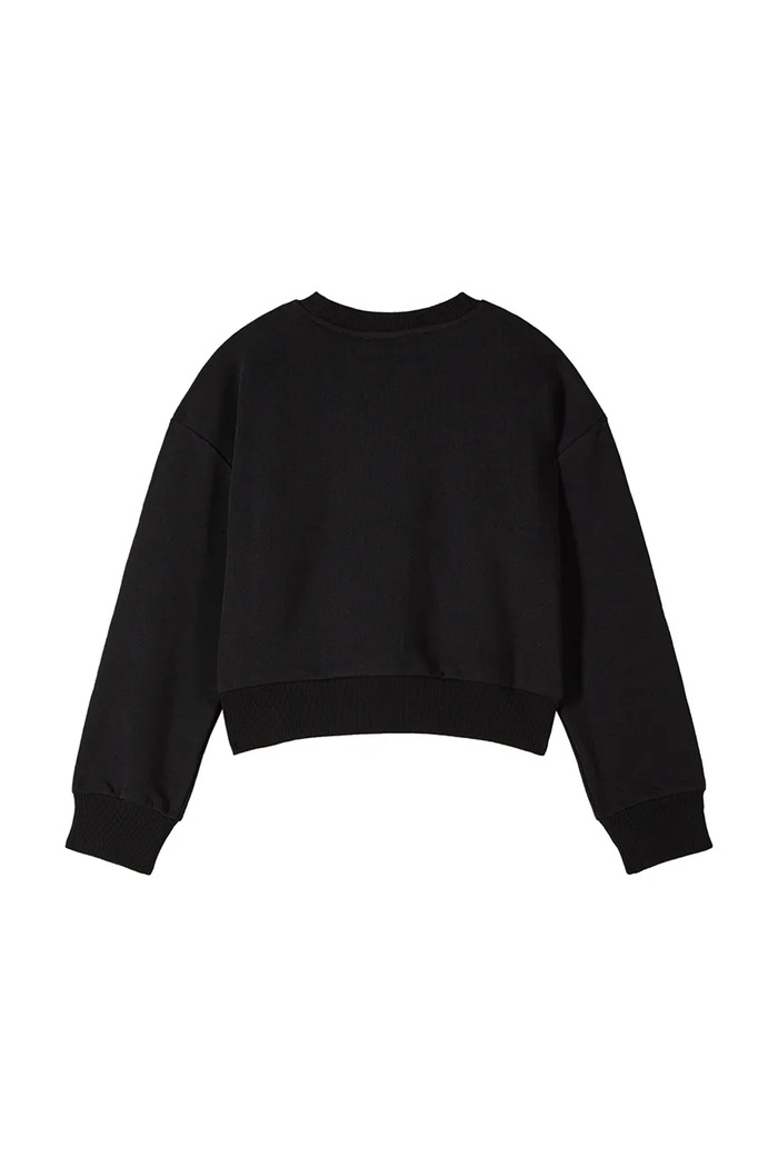 Patrizia Pepe bluza bawełniana dziecięca J315 7M0932 czarny SS26