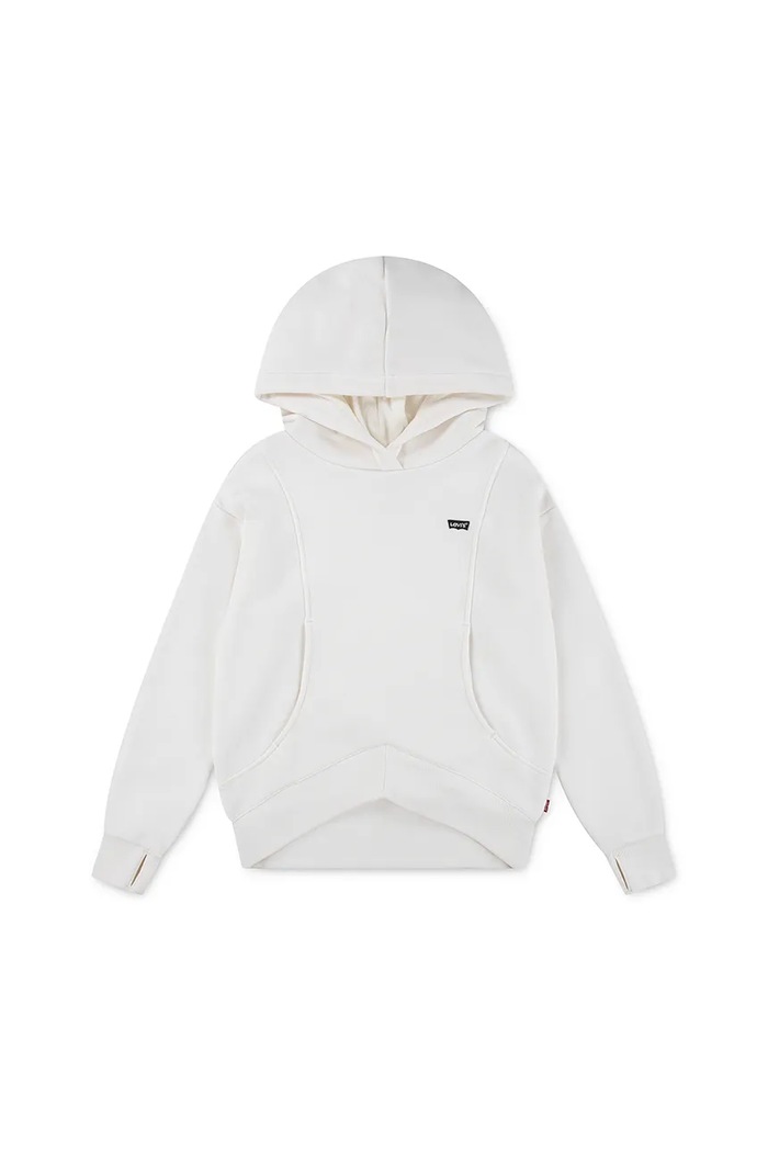 Detská mikina Levi's BATWING PATCH HOODIE bavlna béžová 3EN447