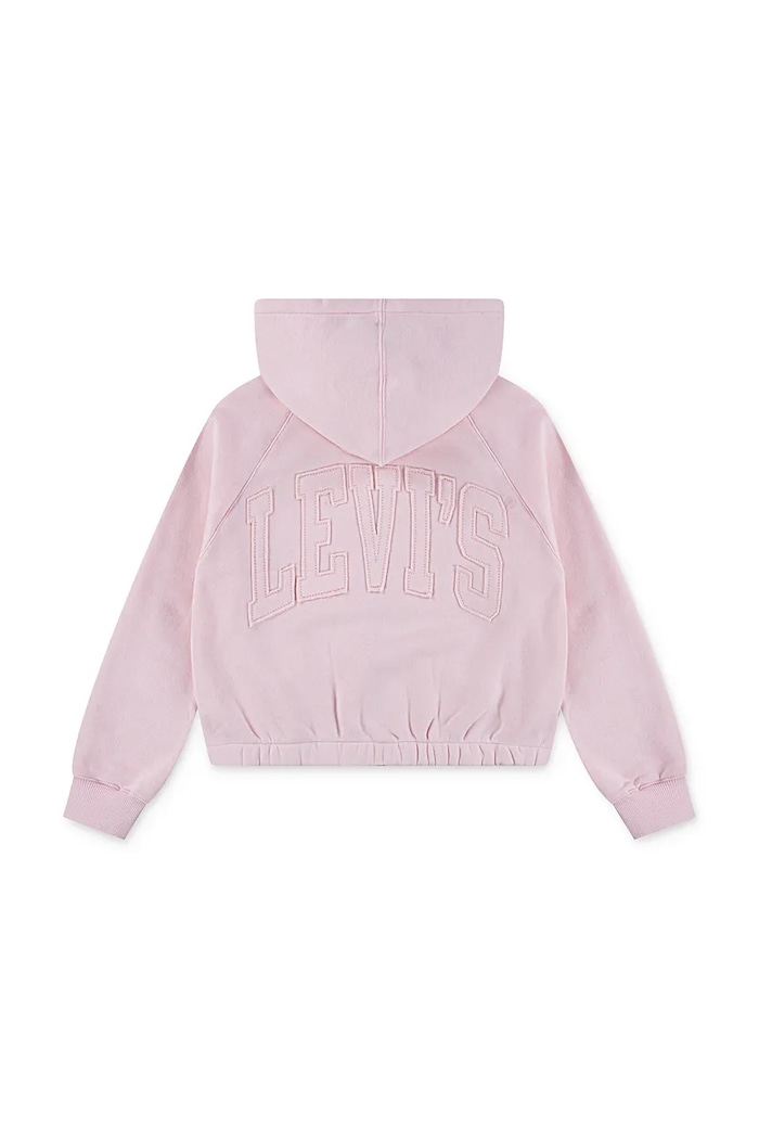 Levi's Bluză copii MEET AND GREET FULL ZIP HO 3EN479 roz AW25