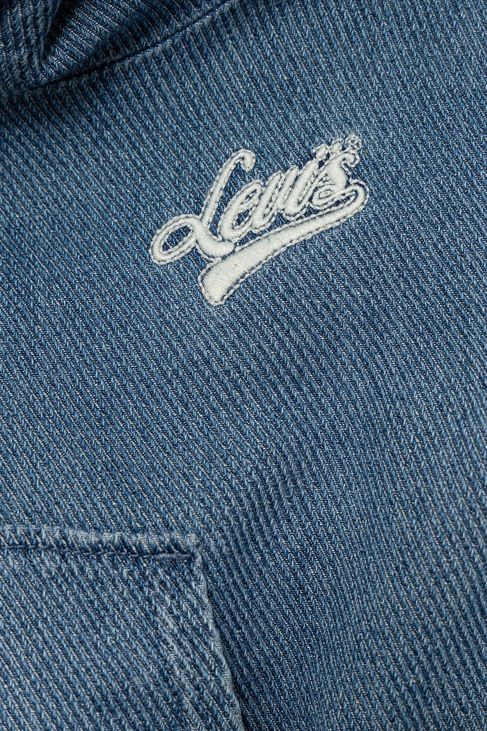 Момиче Детски суичър Levi's DENIM HOODIE 3EN961 син