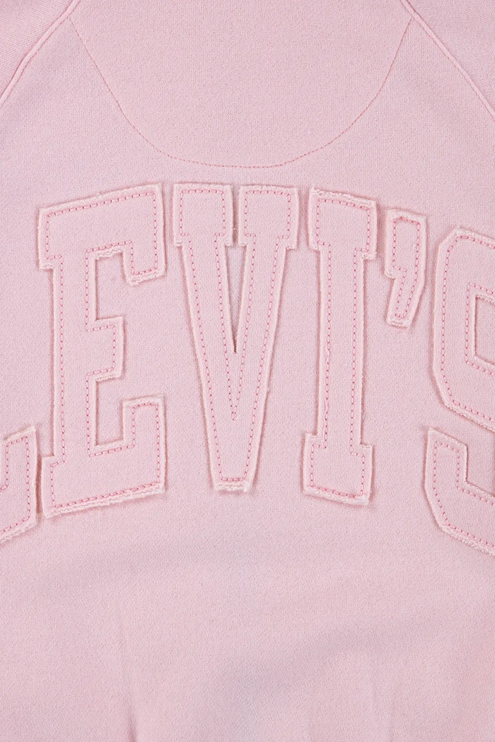 BIMBA Levi's felpa per bambini MEET AND GREET FULL ZIP HO 4EN479 rosa