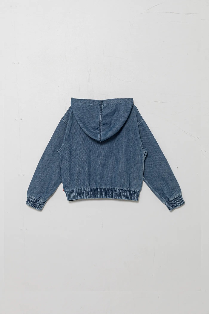 Детски суичър Levi's DENIM HOODIE 4EN961 син AW25