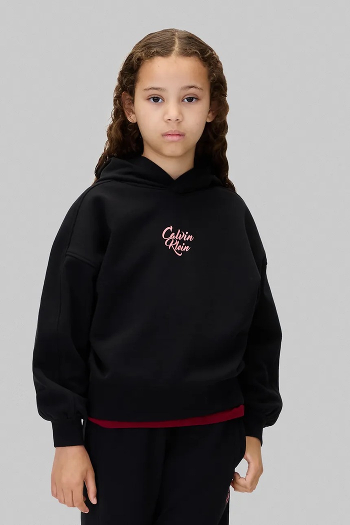 Παιδική βαμβακερή μπλούζα Calvin Klein Jeans βαμβάκι μαύρο IG0IG03016.128.170.9BYA