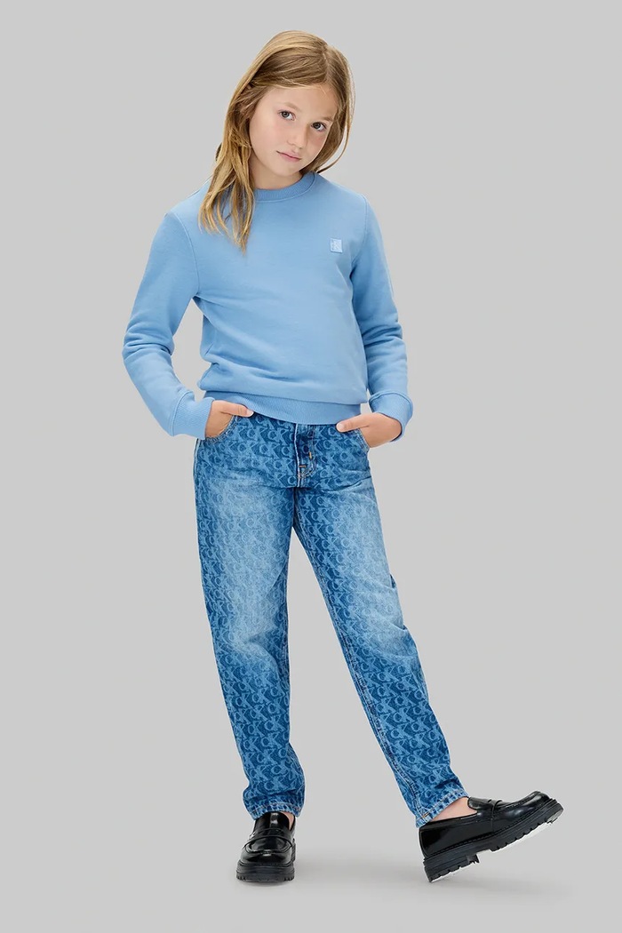 Dievča Detská mikina Calvin Klein Jeans IU0IU00570.9BYA modrá