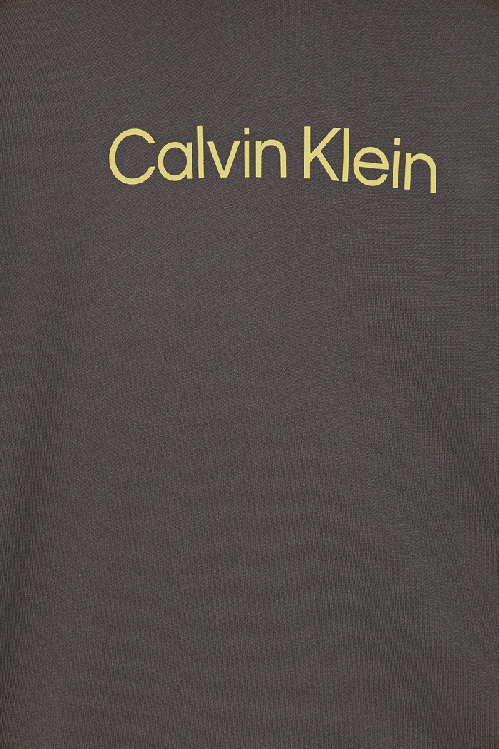 Dziewczynka Calvin Klein Jeans bluza bawełniana dziecięca IU0IU00679.128.170.9BYA szary