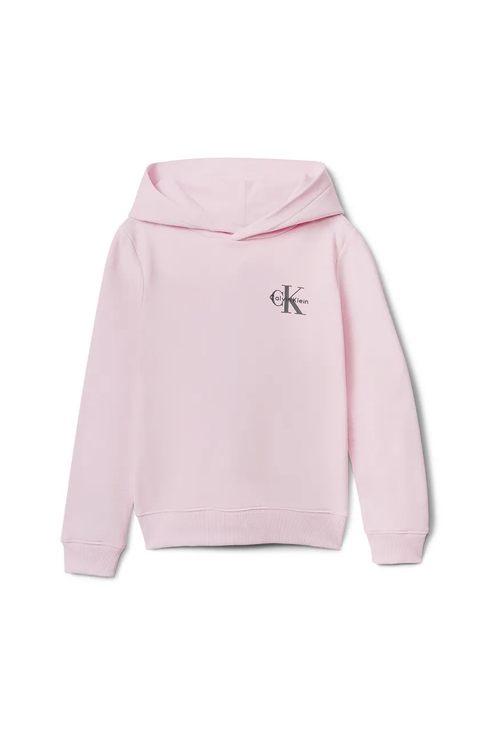 Calvin Klein Jeans hanorac de bumbac pentru copii IU0IU00712.9BYA roz AW25