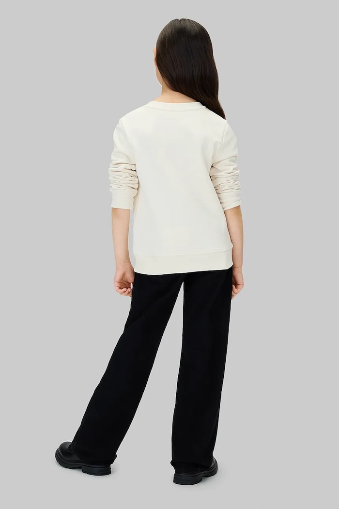 Calvin Klein Jeans bluza bawełniana dziecięca IU0IU00714.9BYA beżowy