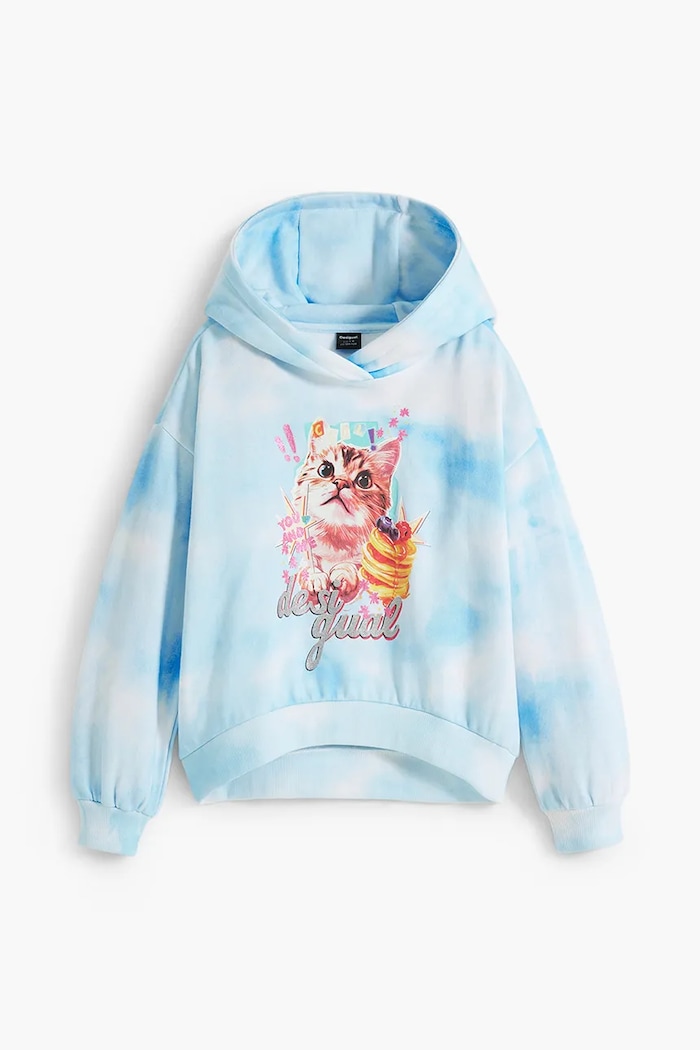 Otroški bombažen pulover Desigual 25WGSK02 modra AW25