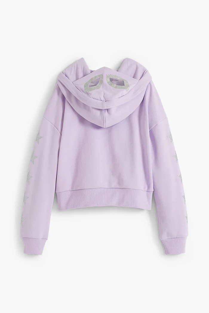 Detská bavlnená mikina Desigual 25WGSK12 fialová AW25