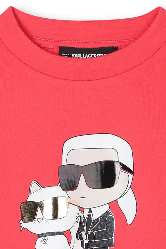 Dievča Detská mikina Karl Lagerfeld Z30606.156.162 ružová