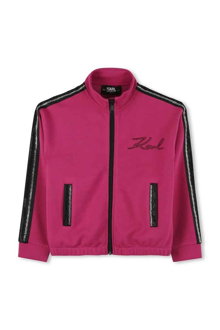 Detská mikina Karl Lagerfeld Z30611.86.108 ružová AW25