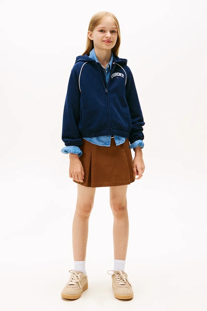 Dětská mikina Tommy Hilfiger námořnická modř KG0KG08783.128.176.9BYA