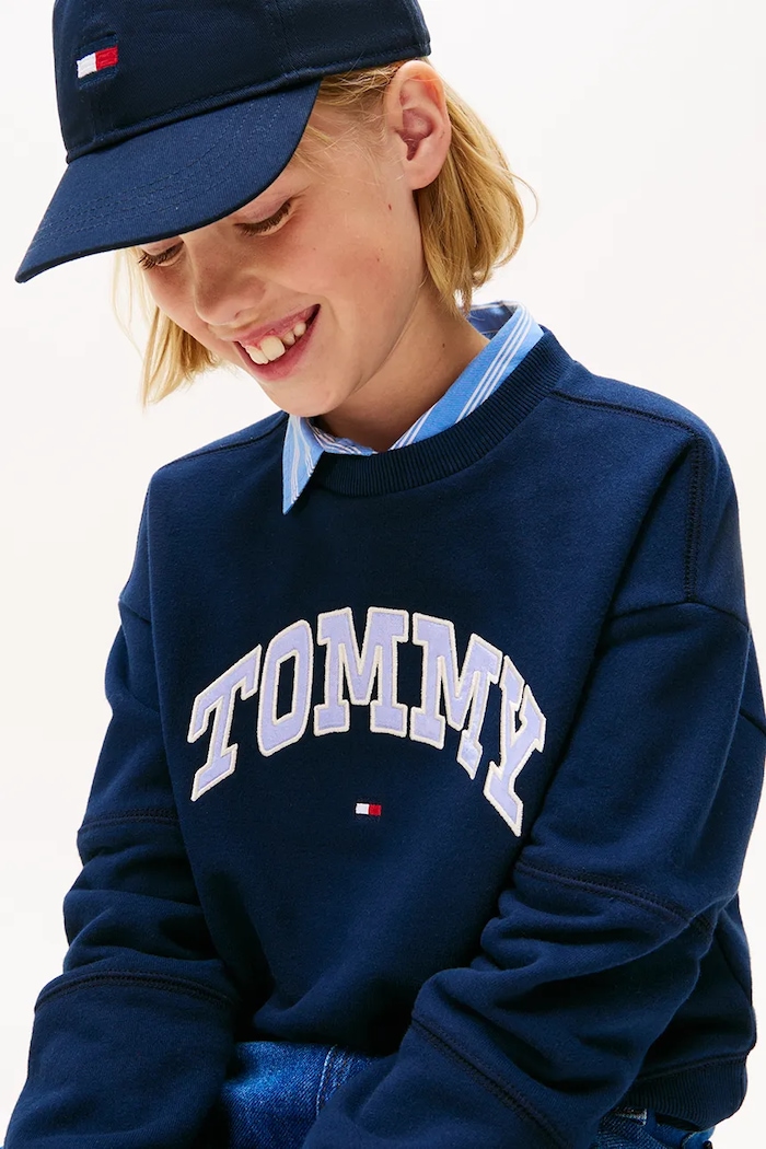 Момиче Детски суичър Tommy Hilfiger KG0KG08785.9BYA тъмносин