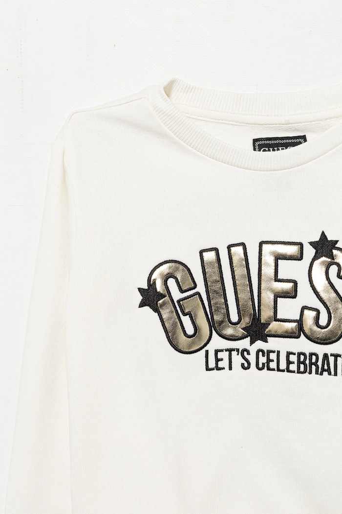 Dziewczynka Guess bluza bawełniana dziecięca K5BQ01.KAX74.9BYA beżowy