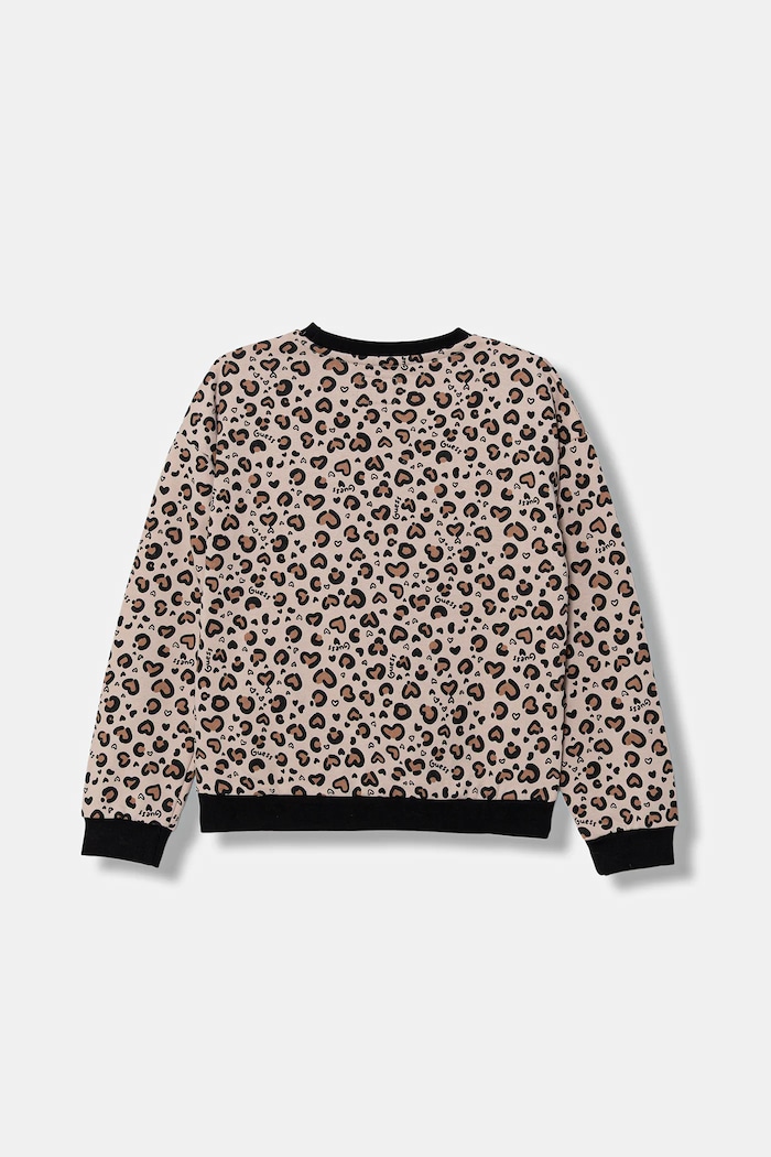 Guess bluza bawełniana dziecięca K5BQ03.KAD74.9BYA beżowy AW25