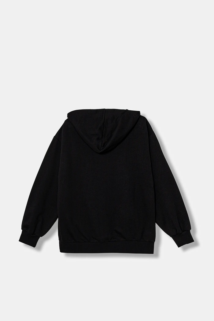 Elisabetta Franchi hanorac de bumbac pentru copii EFFE156.0.FF002 negru AW25