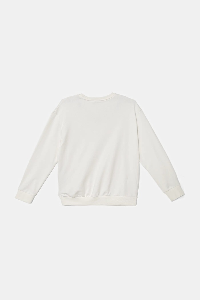 Pinko hanorac de bumbac pentru copii KFFE011.C.FE014 alb AW25