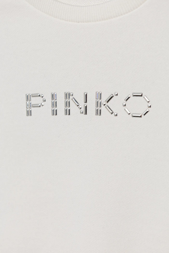 Fete Pinko hanorac de bumbac pentru copii KFFE011.C.FE014 alb