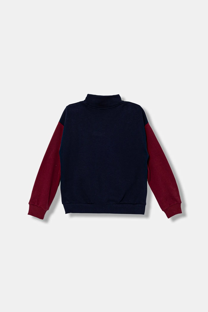 United Colors of Benetton hanorac de bumbac pentru copii 3J68C505D.G.seasonal bleumarin AW25