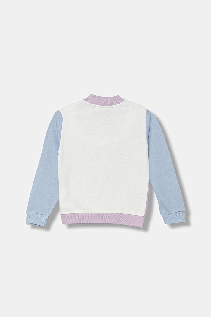 United Colors of Benetton bluza bawełniana dziecięca 3J70G503U.P.seasonal fioletowy AW25