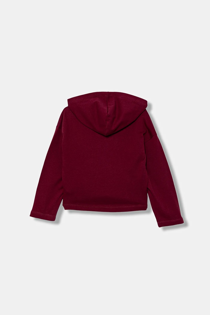 United Colors of Benetton hanorac de bumbac pentru copii 3NBMC2053.G.seasonal burgundia AW25