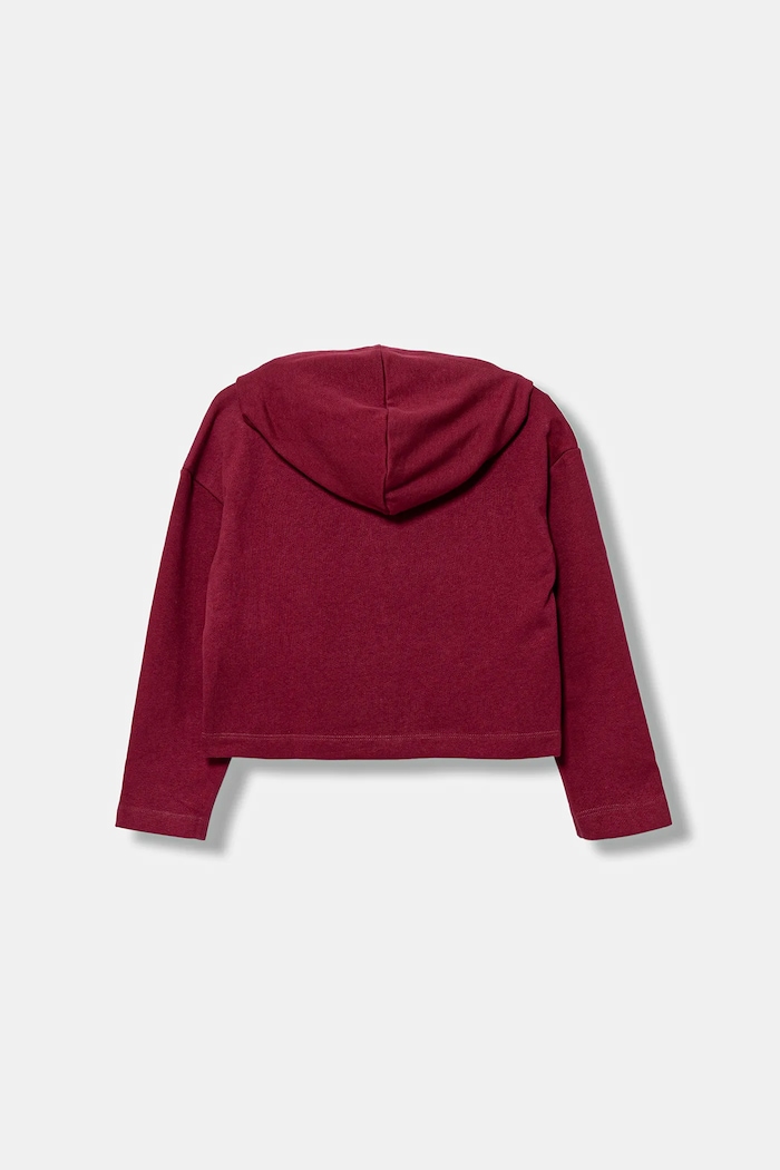 Detská bavlnená mikina United Colors of Benetton 3NBMC505E.G.seasonal burgundské AW25