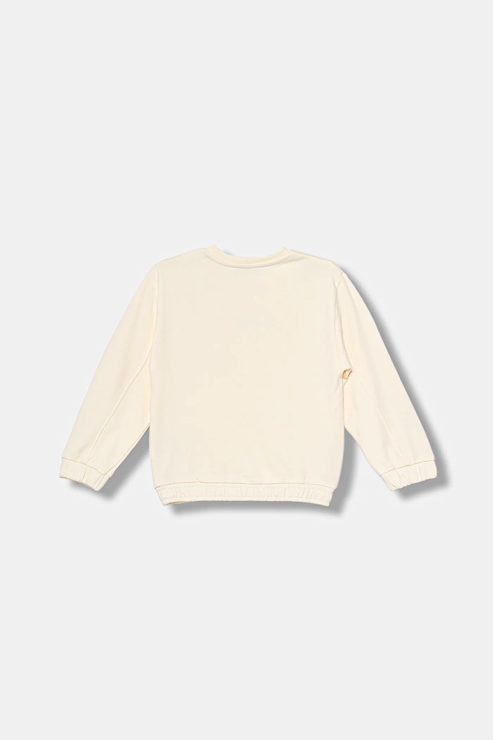 Παιδική βαμβακερή μπλούζα United Colors of Benetton 3NBMG10K2.P.seasonal μπεζ AW25