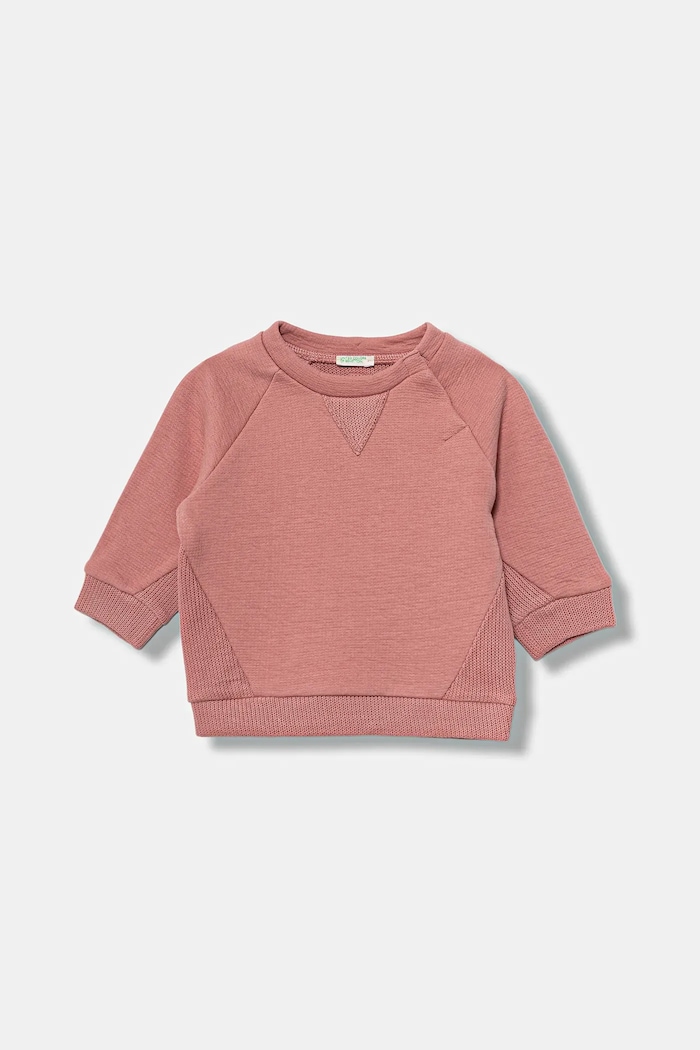 United Colors of Benetton bluza bawełniana niemowlęca bawełna pomarańczowy 3ITEA106H.G.W.seasonal