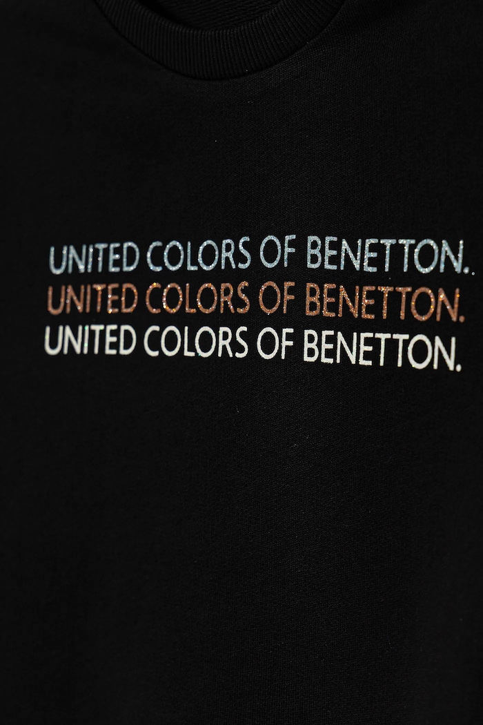 Dziewczynka United Colors of Benetton bluza bawełniana dziecięca 3J68C10Q0.G.seasonal czarny