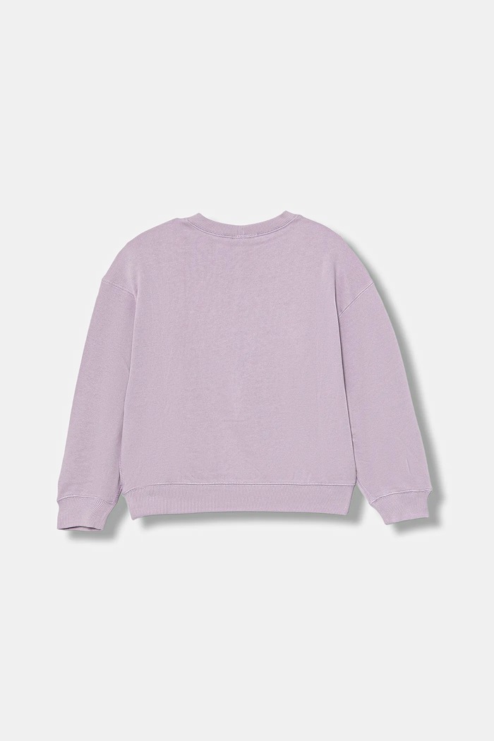 United Colors of Benetton bluza bawełniana dziecięca 3J68C10QI.G.seasonal fioletowy AW25
