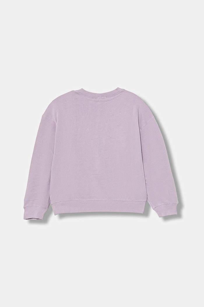 United Colors of Benetton bluza bawełniana dziecięca 3J68C10QI.G.seasonal fioletowy AW25