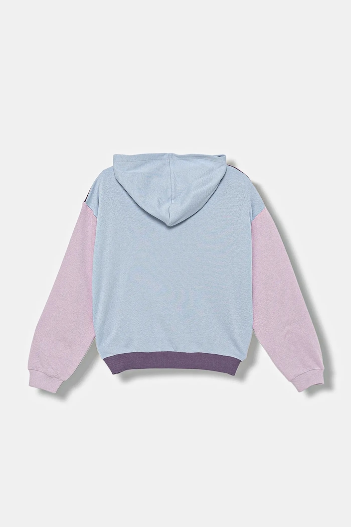 Детски памучен суичър United Colors of Benetton 3J68C204W.G.seasonal виолетов AW25