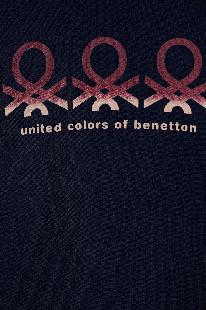 Dziewczynka United Colors of Benetton bluza bawełniana dziecięca 3J68C204W.G.seasonal granatowy