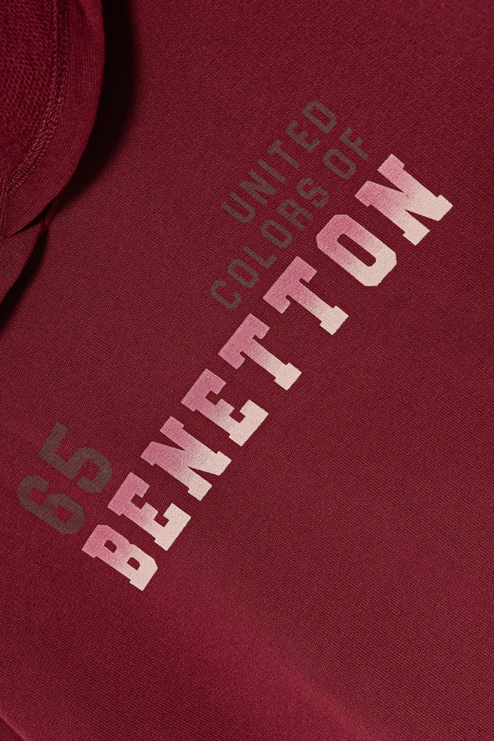 Dziewczynka United Colors of Benetton bluza bawełniana dziecięca 3J68C204W.G.seasonal bordowy
