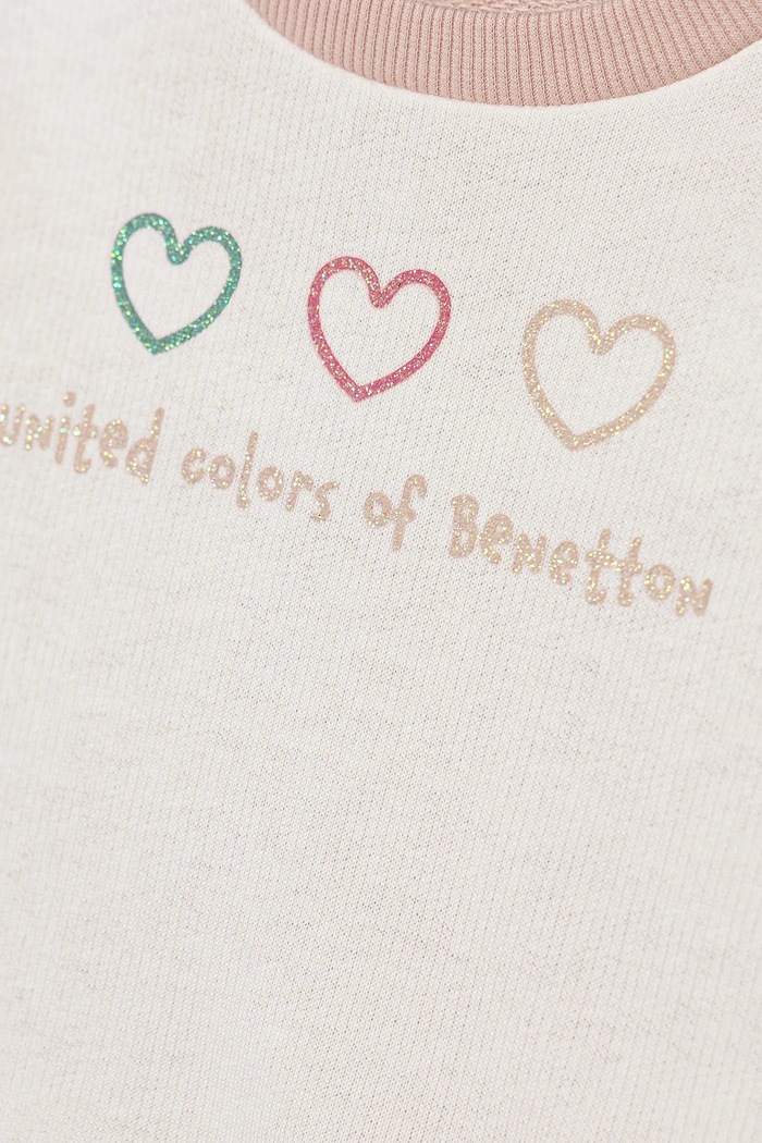 Κοριτσίστικα United Colors of Benetton Μπλούζα παιδική βαμβακερή 3J70G10JR.P.seasonal λευκό