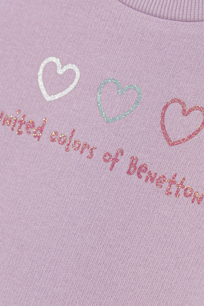 Κοριτσίστικα United Colors of Benetton μπλούζα παιδική βαμβακερή 3J70G10JR.P.seasonal μωβ