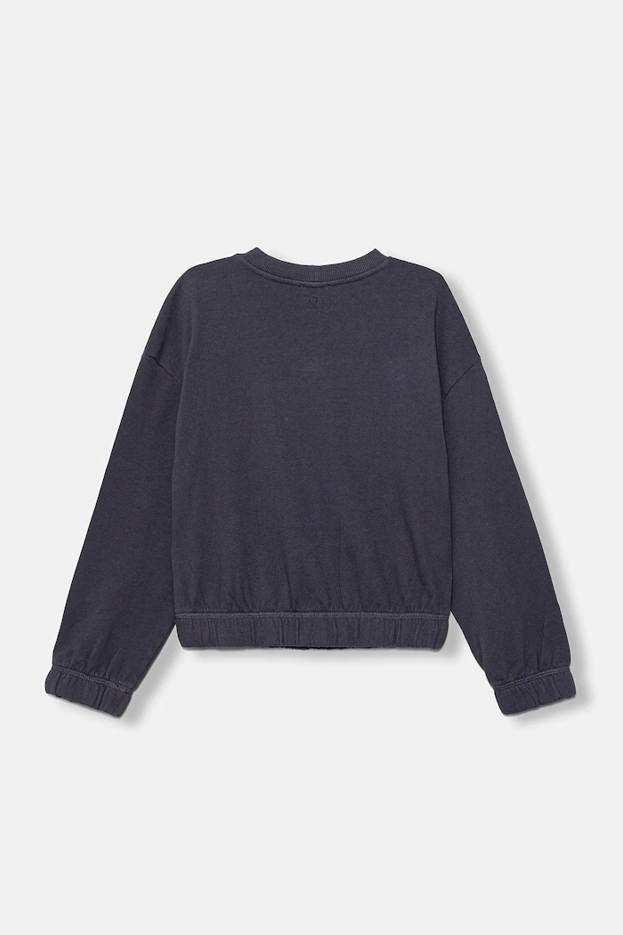 Detská bavlnená mikina United Colors of Benetton 33NVC10Q8.G.seasonal sivá AW25