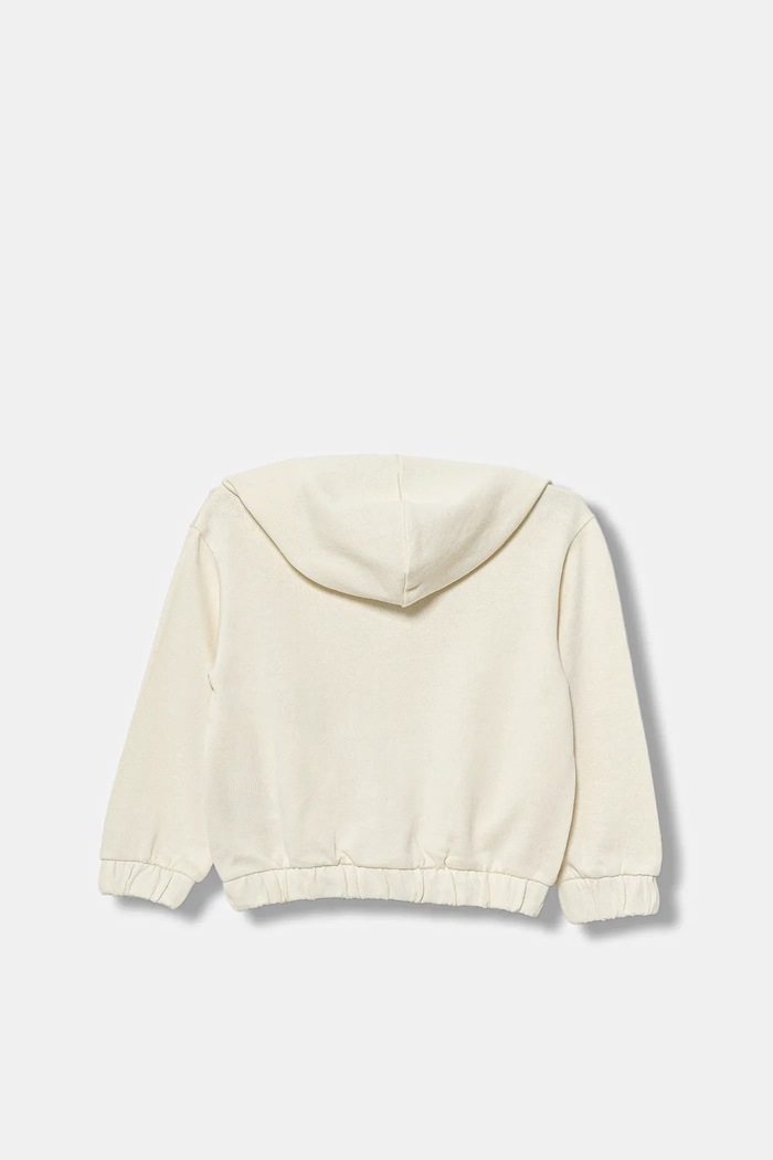 Detská bavlnená mikina United Colors of Benetton 3J68G503W.P.seasonal béžová AW25
