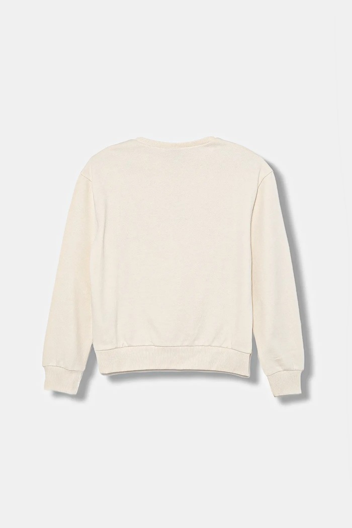 United Colors of Benetton hanorac de bumbac pentru copii 3UNIC10Q6.G.seasonal bej AW25
