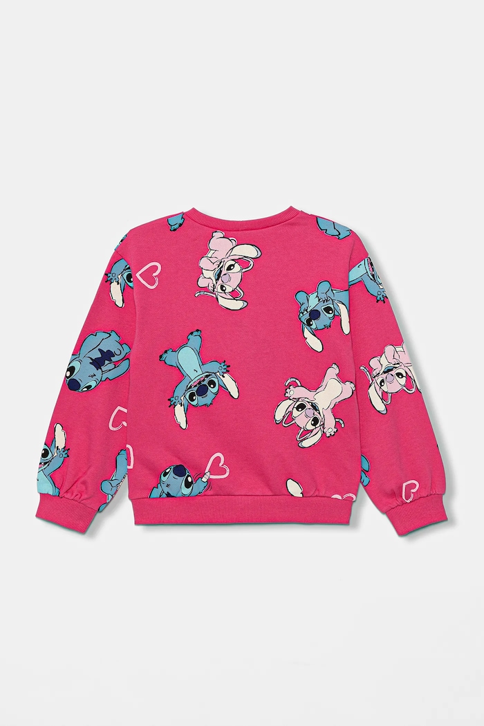 United Colors of Benetton hanorac de bumbac pentru copii 3UNPG10KD.P.seasonal roz AW25