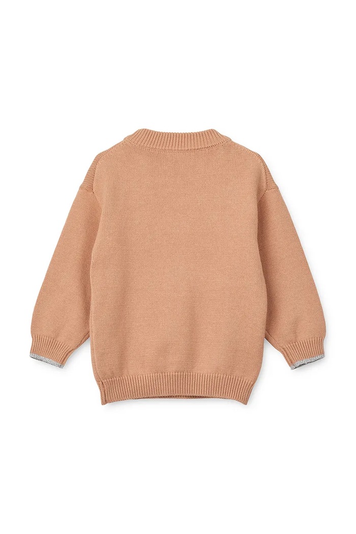 Deklice Otroški bombažen pulover Liewood Orlane Embroidery Knit Jumper LW20077.G.9BYA roza
