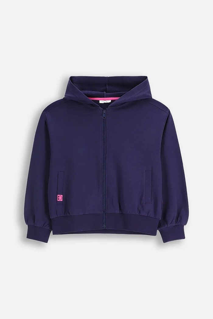 Coccodrillo bluza bawełniana dziecięca bawełna granatowy ZC5132401VGA