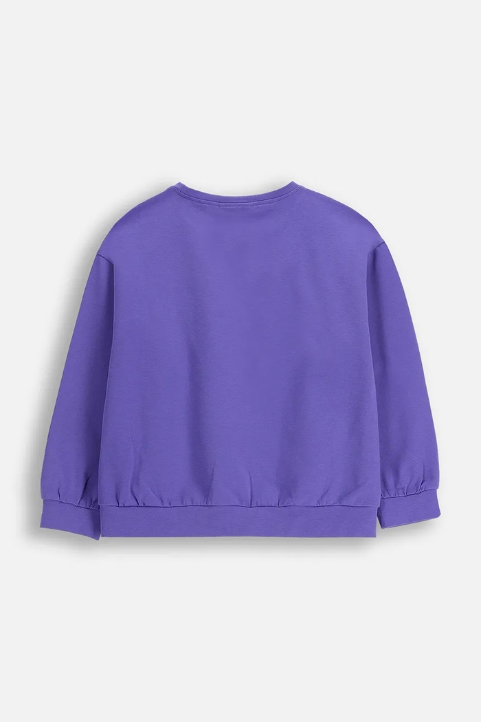 Detská mikina Coccodrillo ZC5143101RGK fialová AW25
