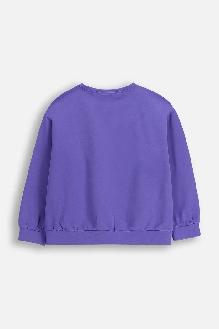 Detská mikina Coccodrillo ZC5143101RGK fialová AW25