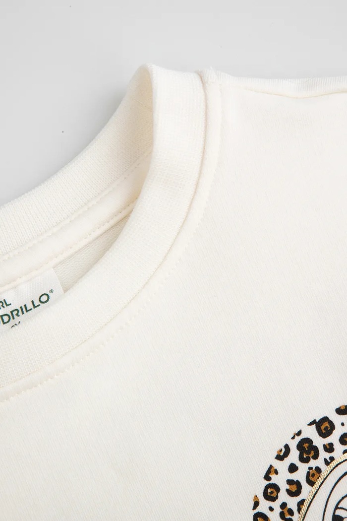 Dziewczynka Coccodrillo bluza dziecięca ZC5132102LGD beżowy